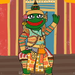 Khon pepe frog mask