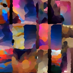 Space sunset