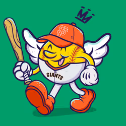 SF Baseball With Wings