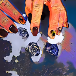 Artist's hands