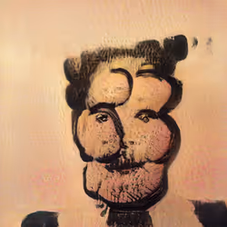 AI generated modern art face #1