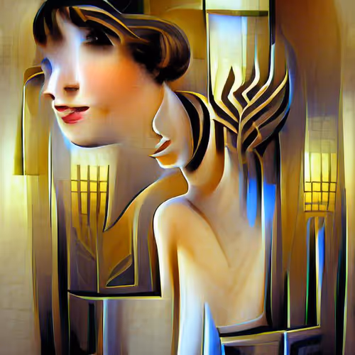 Ai Generated Art Deco Artworks Collection