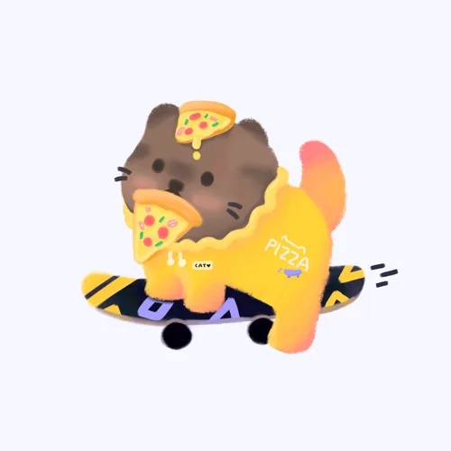 Skateboard cat #53