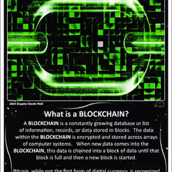 Crypto-Cards HoC BLOCKCHAIN White S1C1-SN18