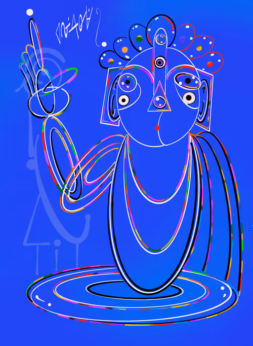 Bodhisattva Guanyin in Seven Colors Lapis Lazuli