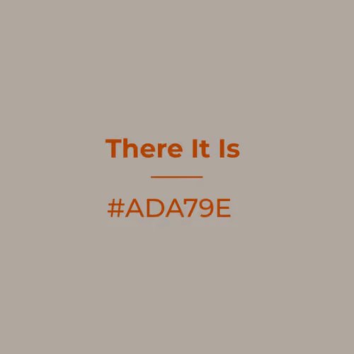 There It Is #ada79e