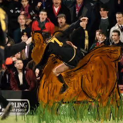 eric cantona and his bear
