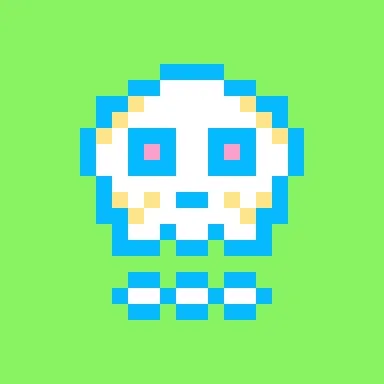Kawaii SKULL #9989