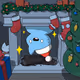 Cool Santa Cat