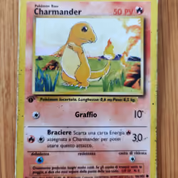 Charmander set base 1 edition
