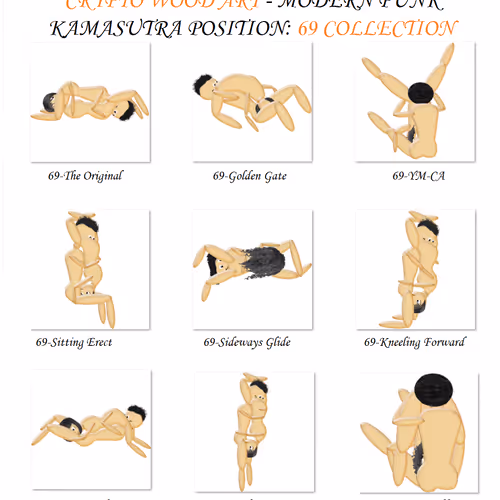 Wood Art Modern Punk Kamasutra Position: 69 Collection