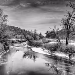 Vermont landscape during winter