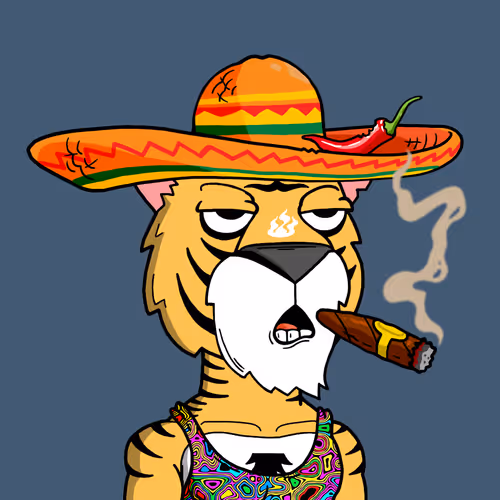 Grouchy Tiger Social Club #9219