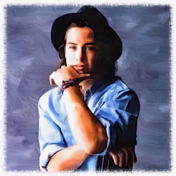 Canvas Oil #34 Keanu Reeves