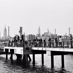 In line for the ferry