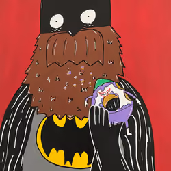Batman with donut