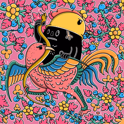 GMOh And Friends (Mural Chickka M Oh)