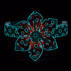 Ruby Polka Dot Flower Collar