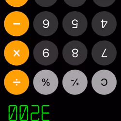Ooze - Inverted Calculator 