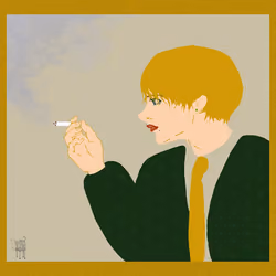 smoking woman