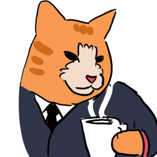 Business Coffee Cat