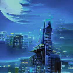 Moon Blue City