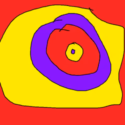 red yellow purple turtle