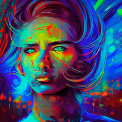 Psychedelic Painted Faces 08