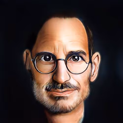 Caricature Steve Jobs