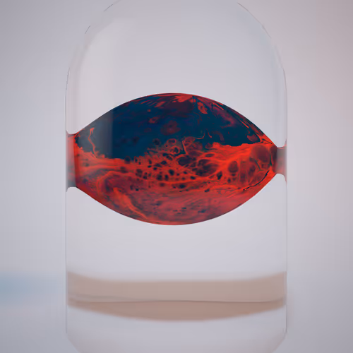 Planets Trapped In Glass