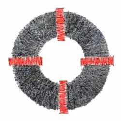 circle with red lines 15