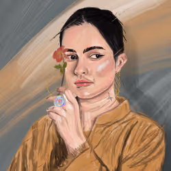 girl with a rose