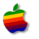 Retro Apple Tilt Logo