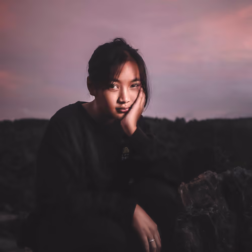 lila asian girl