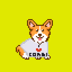 CryptoCorgi #46 "I <3 Corgi"