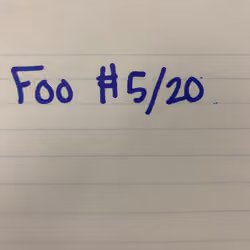 Foo 5/20