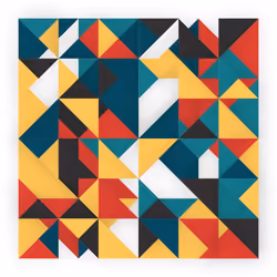 Artpalette 54- Abstract Triangle Generative art