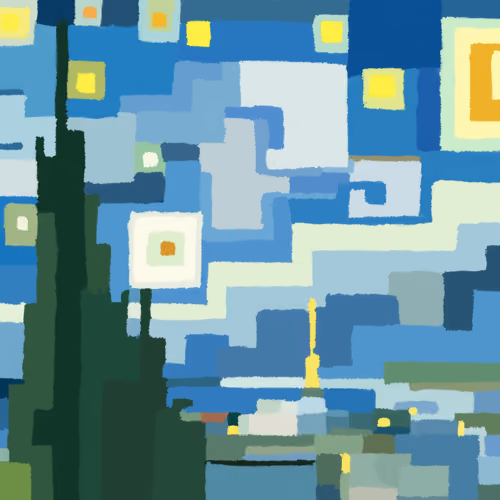 Starry Night by Vincent Van Gogh !
