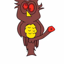 #3 Brown and colorful Owl