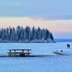 cold mornings and frozen lakes
