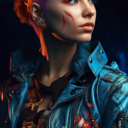 Cyberpunk girl.