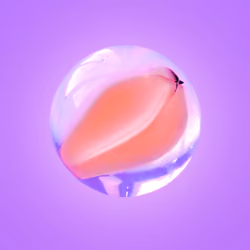Glass marble #9 - cats eye