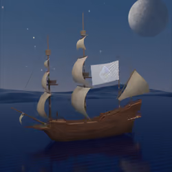 Ship of Theseus (Sapphire Blue)