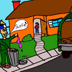 CryptoIntellectuals #9 Garbage Worker Scores Rare Find to Add to His Personal Collection