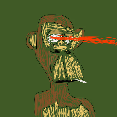 Hand Drawn BAYC 4418