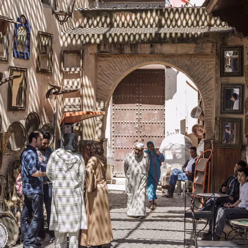 In the old town of Fès, Morocco