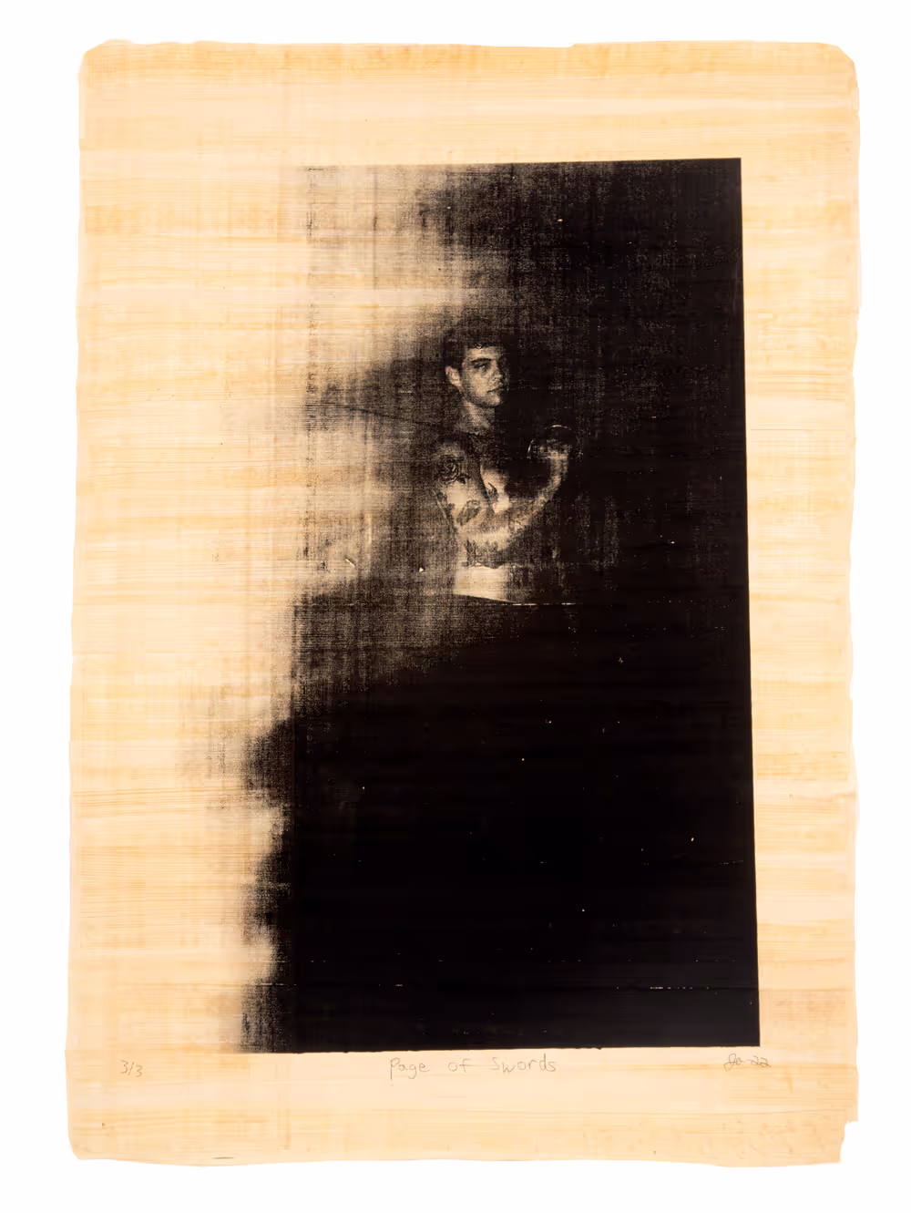 Justin Aversano - Page of Swords - Physical Tarot Scroll - 3/3