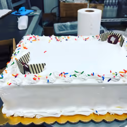 Ice Cream cake in white