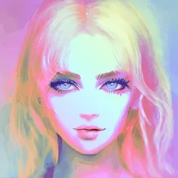 Cyberpunk Girl: Marble & Pink
