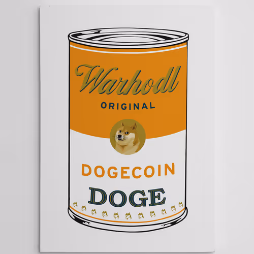 WARHODL 1/1 Dogecoin Artist Proof Crypto Can DOGE